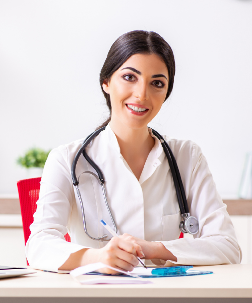 smiling female doctor