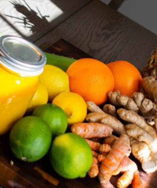 fruits on a tray